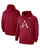 Men's Nike Cardinal Arkansas Razorbacks Alternate Logo Club Pullover Hoodie