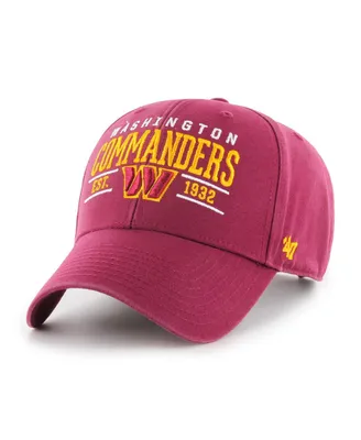 Men's '47 Brand Burgundy Washington Commanders Centerline Mvp Adjustable Hat