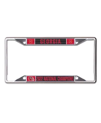 Wincraft Georgia Bulldogs College Football Playoff 2022 National Champions Laser Cut Metal License Plate Frame - Red, Silver
