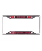 Wincraft Georgia Bulldogs College Football Playoff 2022 National Champions Laser Cut Metal License Plate Frame - Red, Silver