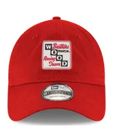 Men's New Era Scarlet Wood Brothers Racing Enzyme Washed 9Twenty Adjustable Hat