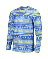 Men's Concepts Sport Blue Ucla Bruins Swivel Long Sleeve T-shirt and Pants Sleep Set