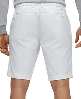 Boss by Hugo Men's Water-Repellent Twill Slim-Fit Shorts