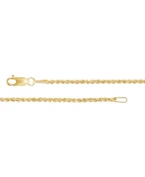 Children's Glitter Rope Chain in 14k Yellow Gold, 13"