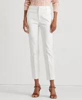 Lauren Ralph Double-Faced Stretch Cotton Pant