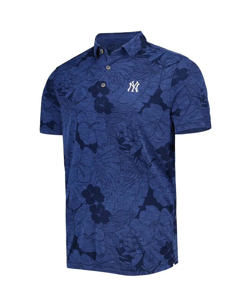 Men's Tommy Bahama Navy New York Yankees Miramar Blooms Polo Shirt