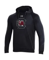 Men's Under Armour Black South Carolina Gamecocks Primary School Logo All Day Raglan Pullover Hoodie