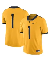 Men's Nike Gold West Virginia Mountaineers Alternate Game Jersey