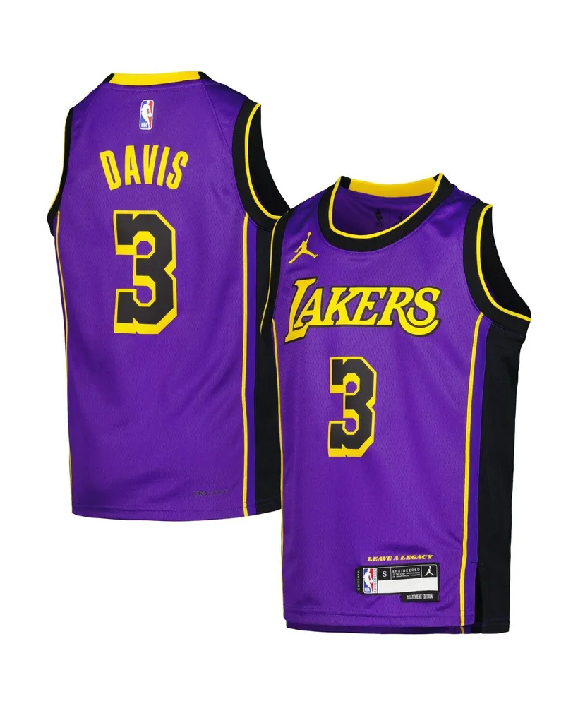 Big Boys Jordan Anthony Davis Purple Los Angeles Lakers 2022/23 Swingman Jersey - Statement Edition