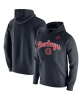 Men's Nike Ohio State Buckeyes Script Vintage-Like School Logo Pullover Hoodie