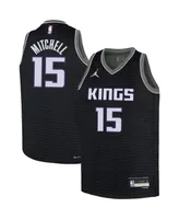 Big Boys Jordan Davion Mitchell Black Sacramento Kings 2022/23 Swingman Jersey - Statement Edition