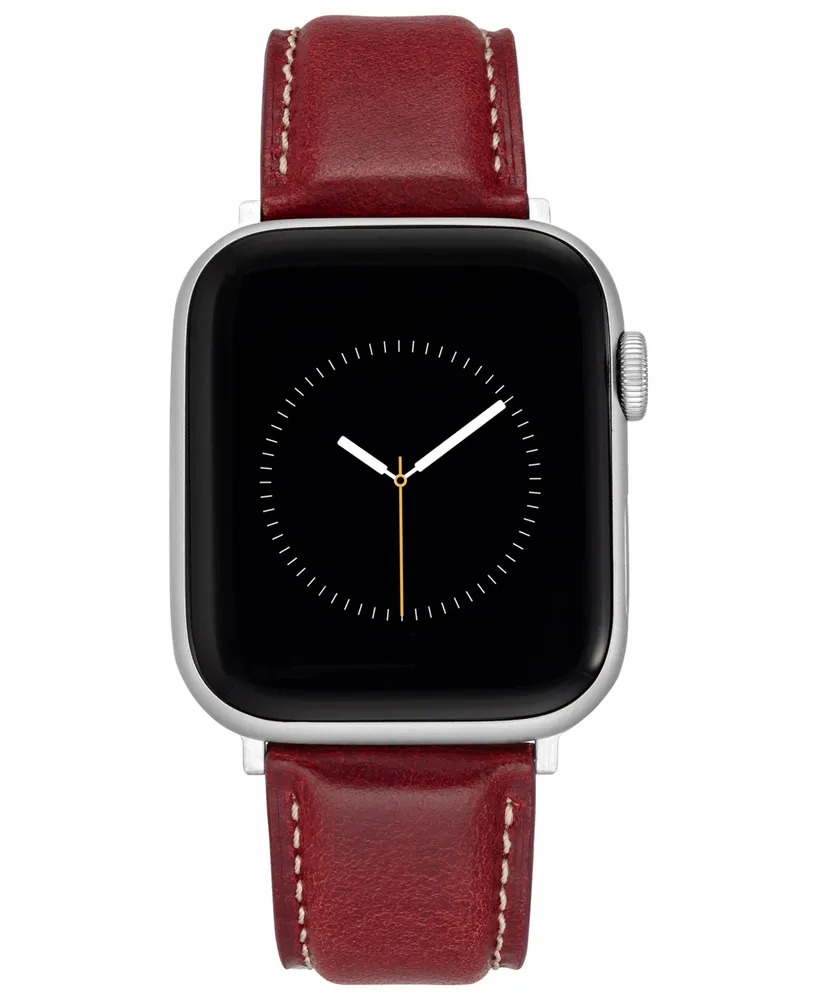 WITHit Honey Smooth Genuine Leather Band Compatible with 42/44/45/Ultra/Ultra 2 Apple Watch