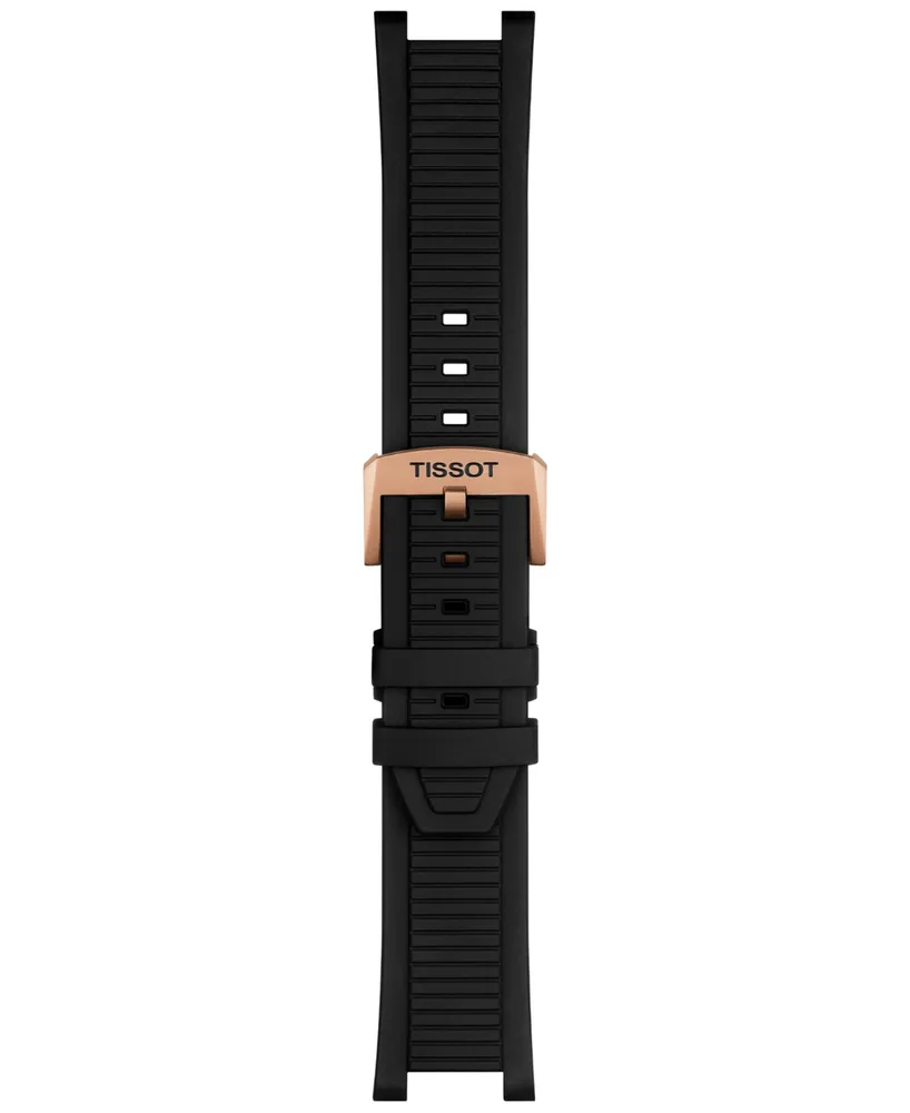 Tissot Men's Swiss Chronograph T-Race Black Strap Watch 45mm