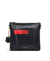 Radley London Women's Pockets 2.0 Faux Croc Small Zip Top Crossbody