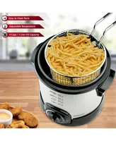 Brentwood Appliances Brentwood 1 Liter Electric Deep Fryer in Stainless Steel