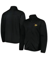 Men's G-iii Sports by Carl Banks Black Chicago Blackhawks Closer Transitional Full-Zip Jacket