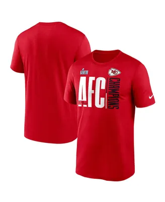 Men's Nike Red Kansas City Chiefs 2022 Afc Champions Iconic T-shirt