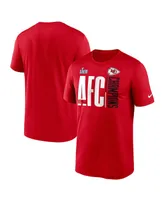 Men's Nike Red Kansas City Chiefs 2022 Afc Champions Iconic T-shirt