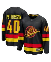 Men's Fanatics Elias Pettersson Black Vancouver Canucks Alternate - 2022/23 Premier Breakaway Player Jersey