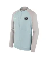 Men's Nike Gray Club America Academy Pro Anthem Raglan Performance Full-Zip Jacket