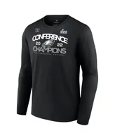 Men's Fanatics Black Philadelphia Eagles 2022 Nfc Champions Shadow Cast Long Sleeve T-shirt