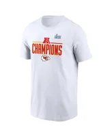 Men's Nike White Kansas City Chiefs 2022 Afc Champions Roster T-shirt