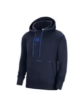 Men's Nike Heather Navy Dallas Mavericks Courtside Versus Flight Pullover Hoodie