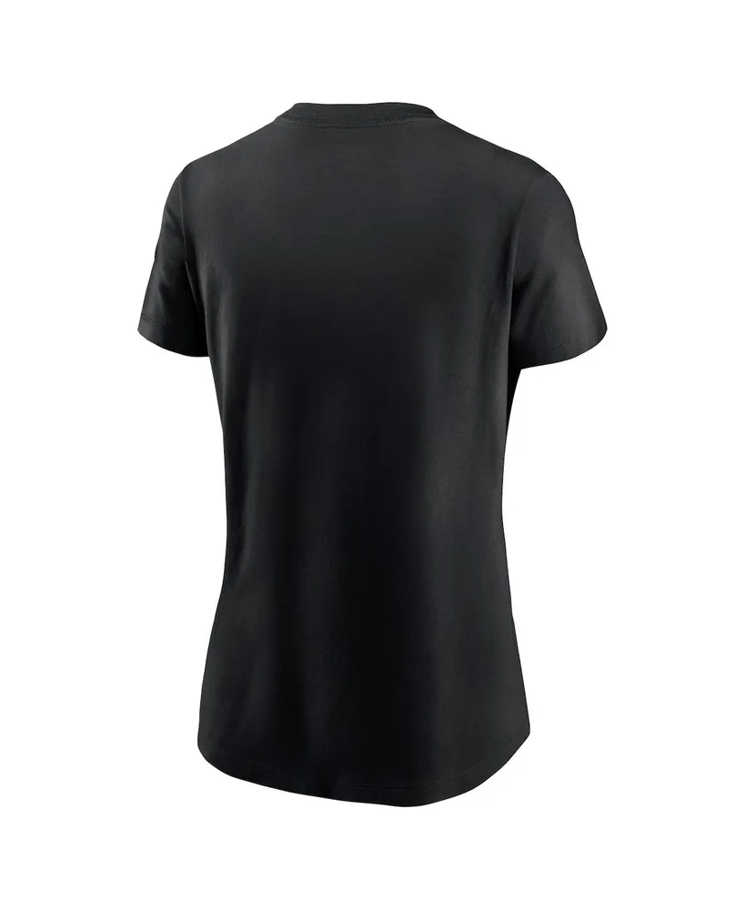 Women's Nike Black Philadelphia Eagles 2022 Nfc Champions Iconic T-shirt