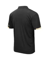 Men's Colosseum Black Vanderbilt Commodores Santry Polo Shirt