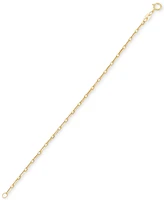 Children's Paperclip Link Chain Bracelet in 14k Gold