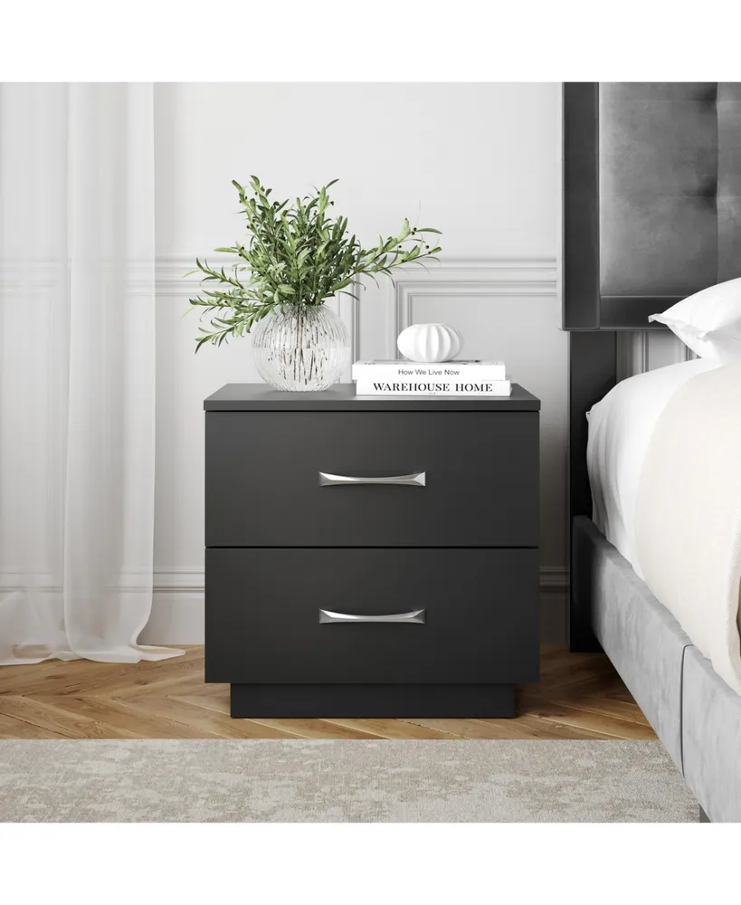 Boyd Sleep 18.9" Medium Density Fiberboard Hamilton Double Drawer Nightstand