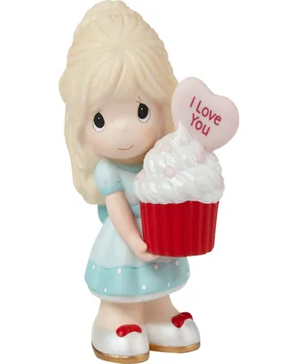 Precious Moments 222001 You Bake Me Happy Blonde Girl Porcelain Figurine