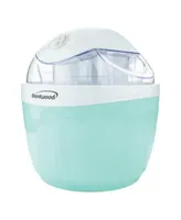 Brentwood 1 Quart Ice Cream and Sorbet Maker, Frozen Yogurt, Gelato, and Custard Machine in Blue