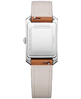 Baume & Mercier Women's Swiss Hampton Brown Leather Strap Watch 22x35mm