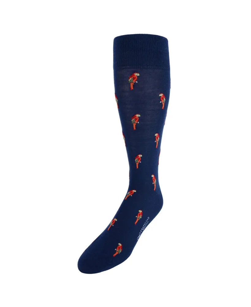 Trafalgar Polly The Parrot Merino Wool Mid-Calf Socks