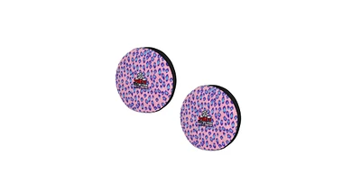 Tuffy Ultimate Flyer Pink Leopard, 2-Pack Dog Toys