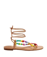 Katy Perry Women's The Halie Bead Lace-Up Sandals