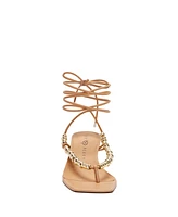 Katy Perry Women's The Cubie Bead Lace Up Sandals