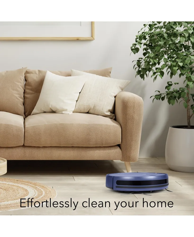 Dartwood Smart Robot Vacuum Cleaner - Wi-Fi Robot Vacuum and Mop for Easy Cleaning (Blue)