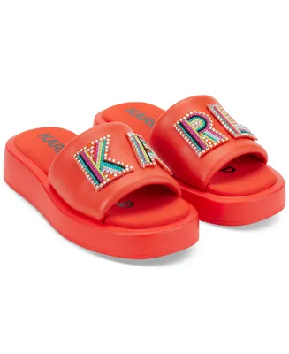 Karl Lagerfeld Paris Women's Opal Slip-On Platform Slide Sandals