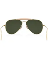 Ray-Ban Unisex Outdoorsman Aviation Collection Sunglasses, RB303058-x 58 - Gold