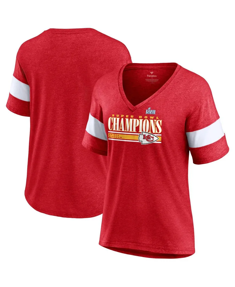 Kansas City Chiefs Fanatics Branded Women's Super Bowl LVII Champions  Lace-Up Long Sleeve T-Shirt - Red