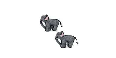 Tuffy Jr Zoo Elephant, 2-Pack Dog Toys