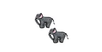 Tuffy Jr Zoo Elephant, 2-Pack Dog Toys