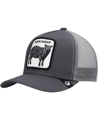 Big Boys Gray Black Sheep Trucker Adjustable Hat