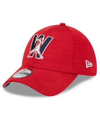 Men's New Era Red Washington Nationals 2023 Clubhouse 39THIRTY Flex Hat
