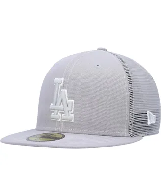 Men's New Era Gray Los Angeles Dodgers 2023 On-Field Batting Practice 59FIFTY Fitted Hat