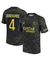 Men's Jordan Brand Sergio Ramos Black Paris Saint-Germain 2022/23 Fourth  Breathe Stadium Replica Player Jersey