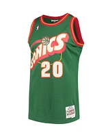 Men's Mitchell & Ness Gary Payton Green Seattle SuperSonics 1995-96 Hardwood Classics Swingman Jersey