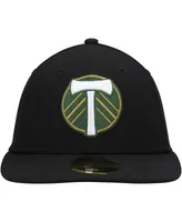 Men's New Era Black Portland Timbers Primary Logo Low Profile 59FIFTY Fitted Hat